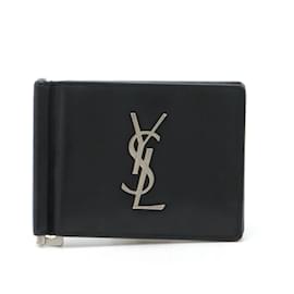 Saint Laurent-Saint Laurent Cassandra Bi-fold Wallet-Black
