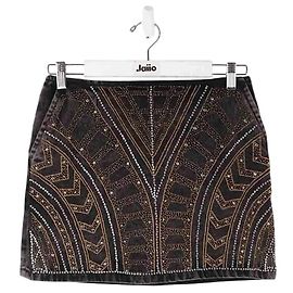 The Kooples Mini jupe en coton Noir