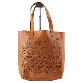Bonpoint Bolso de hombro de cuero Camello