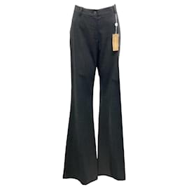 Michael Kors-Michael Kors Charcoal Melange Fall 2014 Classic Wool Stretch Pants-Grey
