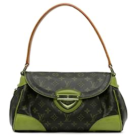 Louis Vuitton-Brown Louis Vuitton Monogram Beverly MM Shoulder Bag-Brown