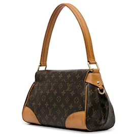 Louis Vuitton-Brown Louis Vuitton Monogram Beverly MM Shoulder Bag-Brown