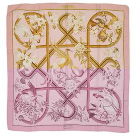 Hermès-HERMES Scarves T.  Silk-Pink