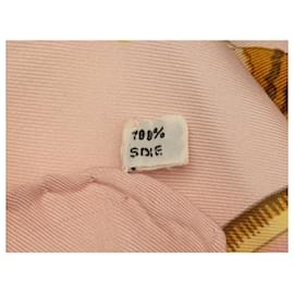 Hermès-HERMES Scarves T.  Silk-Pink