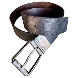 Louis Vuitton-Bicolor reversível-Preto,Castanho escuro