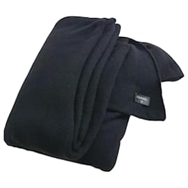 Chanel-Chanel cashmere/wool blanket-Black