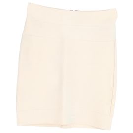 Falda mini bandage Charlotte Herve Leger en rayón blanco Blanco
