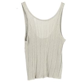 Top Ba&sh Zak en viscose dorée Doré Métallisé