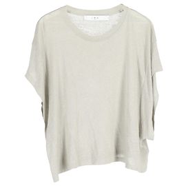 Camiseta Iro Oster em linho branco Branco Cru