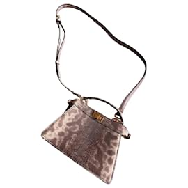 Fendi-Peekaboo-Liberty print,Dark brown