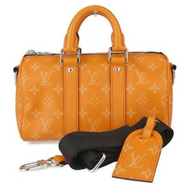 Sac à main Louis Vuitton Keepall Bandouliere 25 Taigarama Orange