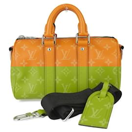 Louis Vuitton-Louis Vuitton Keepall Bandouliere 25 Taigarama Handbag-Orange