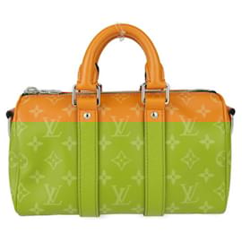 Louis Vuitton-Louis Vuitton Keepall Bandouliere 25 Taigarama Handbag-Orange