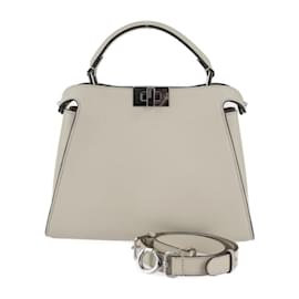 Fendi-Fendi Peekaboo Essentially Handbag-Beige