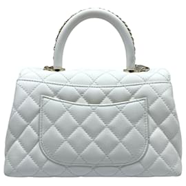 Chanel-Chanel Flap Bag XS Coco Handle-White