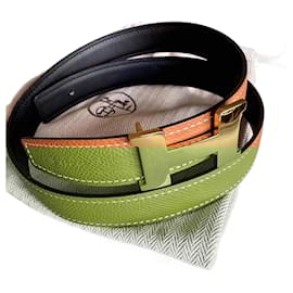 Hermès-Mini Constance reversible-Golden,Light brown