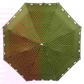 Christian Dior-Christian Dior umbrella-Brown,White