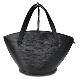 Louis Vuitton Saint Jacques Handbag Black Epi Leather Black