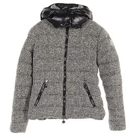 Moncler ASTERE Tweed Down Jacket Black/White Other