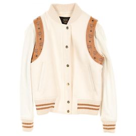 MCM Visetos Wool Nylon Lamb Leather Outerwear Other