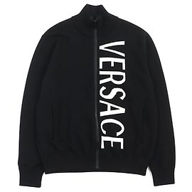 Versace Medusa Logo Zip-up Knit Jacket Black Other