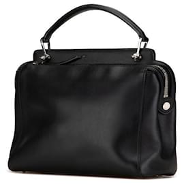 Fendi-Fendi Dotcom Leather 2WAY Handbag Black-Black