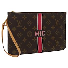Louis Vuitton-LOUIS VUITTON Monogram Mon Sac Héritage Neverfull MM Pouch LV Auth 100946-Monogramme