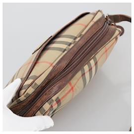 Autre Marque-Burberrys Nova Check Shoulder Bag Canvas Beige Auth 105104-Beige