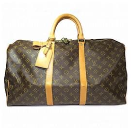 Louis Vuitton-Louis Vuitton Monogram Keepall 50 Bag M41426-Brown