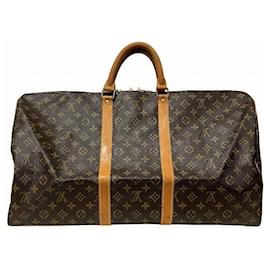Louis Vuitton-Louis Vuitton Monogram Keepall 55 Bag M41424-Brown