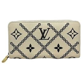 Louis Vuitton-Louis Vuitton Monogram Empreinte Zippy Wallet M81141-Beige