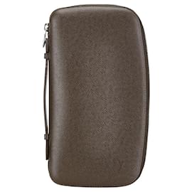 Louis Vuitton-Louis Vuitton Taiga Organizer Atoll Long Wallet M30658-Brown