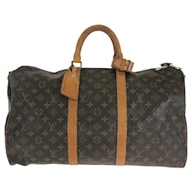 Louis Vuitton-Louis Vuitton Monogram Keepall 50 Bandouliere Bag-Brown