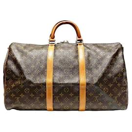 Louis Vuitton-Louis Vuitton Monogram Keepall 50 Bag M41426-Brown