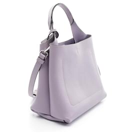 Tod's-Tod's T Timeless Leather Handbag Purple-Purple