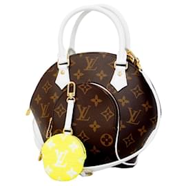 Louis Vuitton-Louis Vuitton Monogram LV Match Ellipse BB Handbag-Brown,White