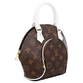 Louis Vuitton-Louis Vuitton Monogram LV Match Ellipse BB Handbag-Brown,White