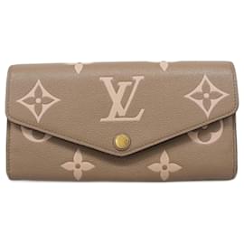 Louis Vuitton-Louis Vuitton Long Wallet Monogram Empreinte Portefeuille Sarah-Grey