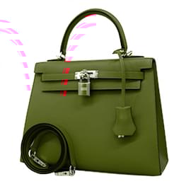 Hermès-Hermes Kelly 25 Handbag in Madame Rose Extreme-Other