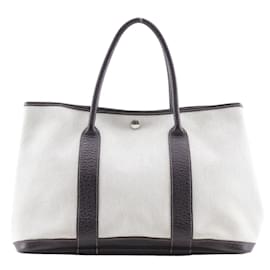 Hermès-Sac Tote PM Hermes Garden-Marron,Beige