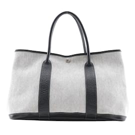 Hermès-Sac Tote PM Hermes Garden-Marron,Noir