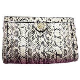Bolsa de mão Gucci Ophidia estampa de piton Impressão em python