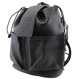 Fendi-Fendi Calfskin Black Backpack-Black