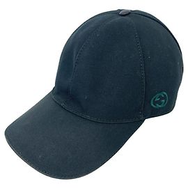 Gucci Interlocking G Cap in Schwarz Schwarz
