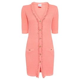 Chanel-CHANEL Vintage Cardigan 2009-Peach