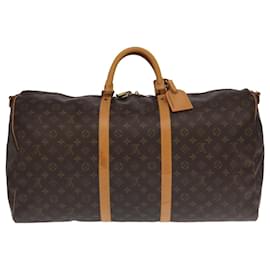 Louis Vuitton-LOUIS VUITTON Monogram Keepall Bandouliere 60 Boston Bag M41412 LV Auth 100996-Monogram