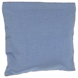Fendi-FENDI Zucca Canvas Clutch Bag Blue Gold Auth ti2369-Blue,Golden