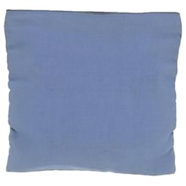 Fendi-FENDI Zucca Canvas Clutch Bag Blue Gold Auth ti2369-Blue,Golden