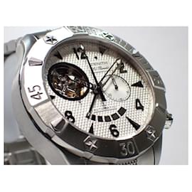 Zénith-ZENITH Defy classic opened Chrono silver Mens-Silvery
