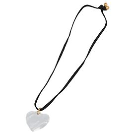 Collier Baccarat Cristal Gzass Clair Noir Or Auth am7307 Noir Doré Autre